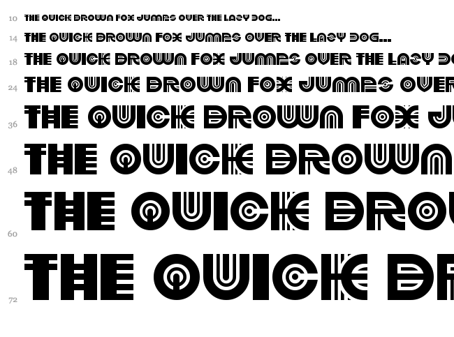 Pounds of Violence font waterfall